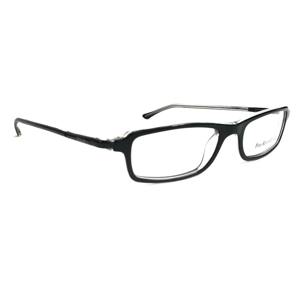 Polo Ralph Lauren Eyeglasses Frames 2001 5011 Black on Clear Full Rim 49-17-135